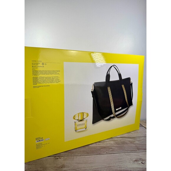 NIB Versace Yellow Diamond 90ml Eau de Toilette + Tote Bag 2-Piece Gift Set - Picture 1 of 16
